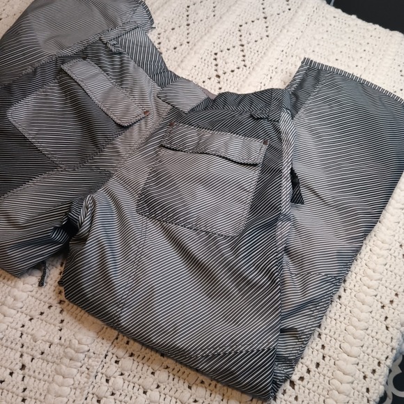 Vtg‎ Mens M Body Glove Snowboarding Ski Pants Snow Black White Stripes Retro Y2K - Picture 6 of 15